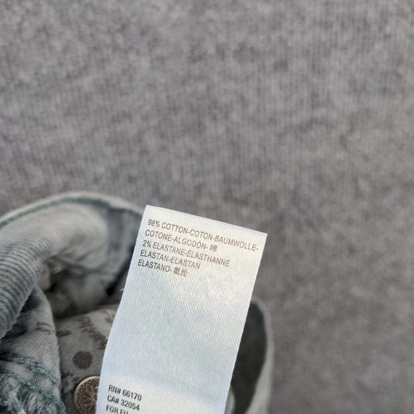 We The Free Women's Skinny Leg Corduroy Jeans Blue 27 Button Fly 5-Pocket - Picture 10 of 12